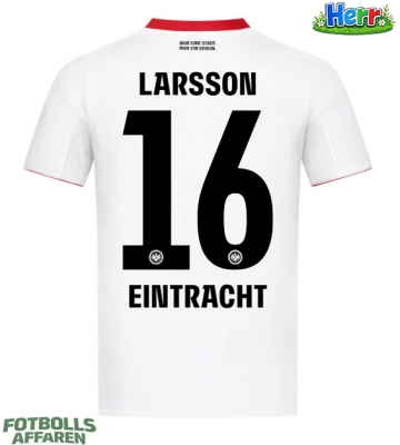 Eintracht Frankfurt Hugo Larsson #16 Bortatröja 2025-26 Kortärmad